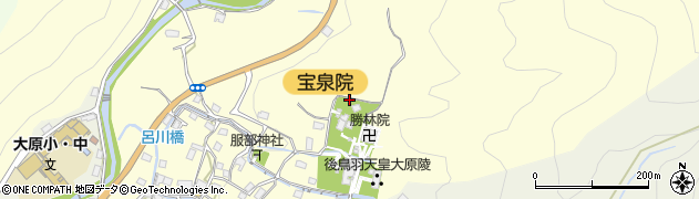 京都府京都市左京区大原勝林院町271周辺の地図