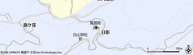 愛知県豊田市山谷町日向道下周辺の地図
