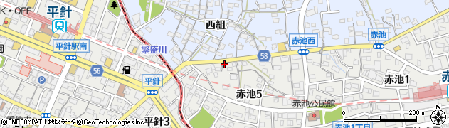 磯村赤池店周辺の地図