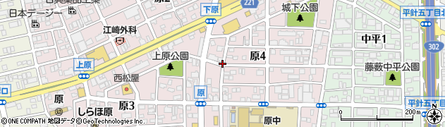 愛知県名古屋市天白区原周辺の地図
