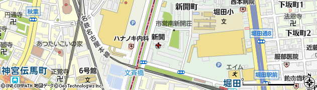 愛知県名古屋市瑞穂区新開町24-117周辺の地図