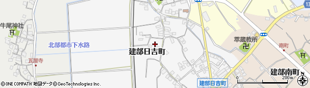 滋賀県東近江市建部日吉町周辺の地図
