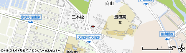 愛知県豊田市伊保町三本松16周辺の地図