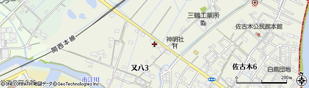 愛知県弥富市又八町周辺の地図