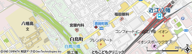 プラージュ美容　近江八幡店周辺の地図