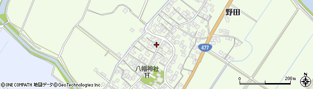 滋賀県野洲市野田2000周辺の地図
