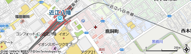 ニッポンレンタカー近江八幡駅南口営業所周辺の地図