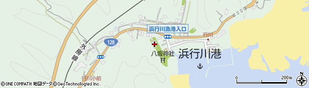 千葉県勝浦市浜行川452周辺の地図