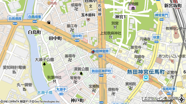 〒456-0041 愛知県名古屋市熱田区中瀬町の地図
