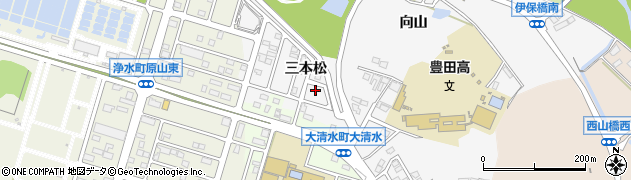 愛知県豊田市伊保町三本松54周辺の地図