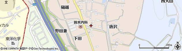 愛知県みよし市黒笹町桐山201周辺の地図