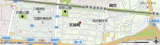 静岡県沼津市宮前町周辺の地図