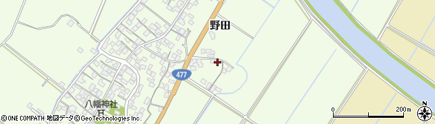 滋賀県野洲市野田1608周辺の地図