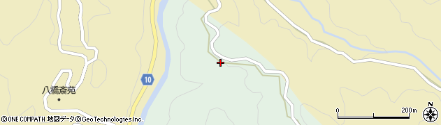 愛知県設楽町（北設楽郡）八橋（笹原）周辺の地図