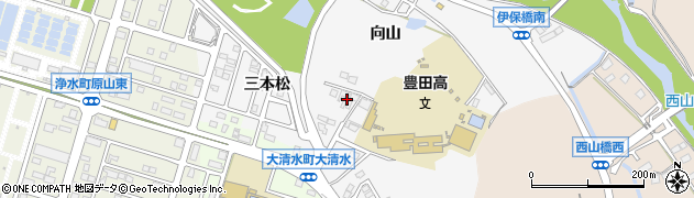 愛知県豊田市伊保町三本松13周辺の地図