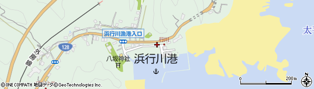 千葉県勝浦市浜行川165周辺の地図