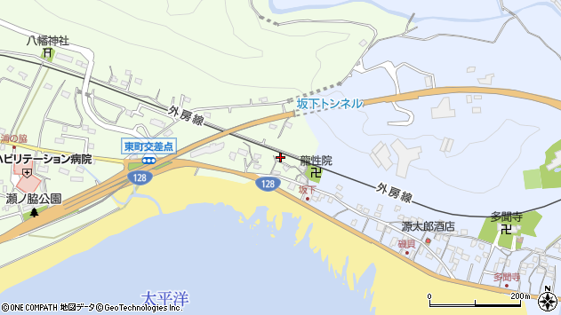 〒296-0042 千葉県鴨川市東元浜荻飛地の地図