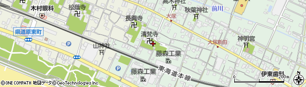 清梵寺周辺の地図