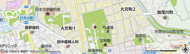 三嶋大社周辺の地図