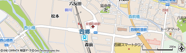 愛環四郷駅周辺の地図