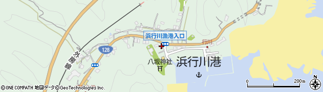 千葉県勝浦市浜行川442周辺の地図