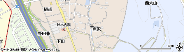 愛知県みよし市黒笹町唐沢110周辺の地図