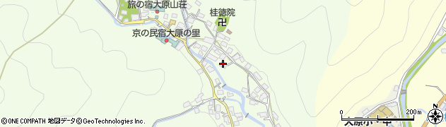 京都府京都市左京区大原草生町89周辺の地図