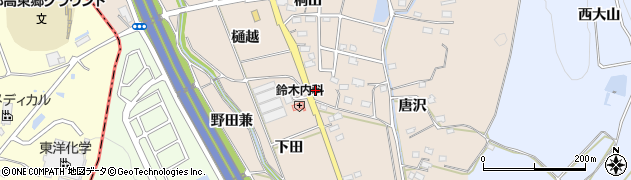 愛知県みよし市黒笹町桐山204周辺の地図