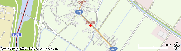 滋賀県近江八幡市野村町1382周辺の地図