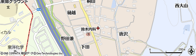 愛知県みよし市黒笹町桐山198周辺の地図