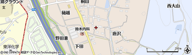 愛知県みよし市黒笹町唐沢63周辺の地図