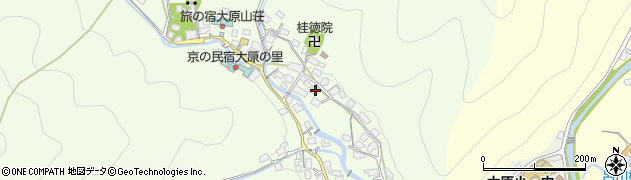 京都府京都市左京区大原草生町87周辺の地図