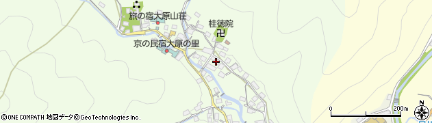 京都府京都市左京区大原草生町85周辺の地図