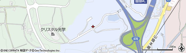 京都府南丹市園部町内林町（京都新光悦村）周辺の地図