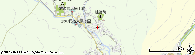 京都府京都市左京区大原草生町83周辺の地図