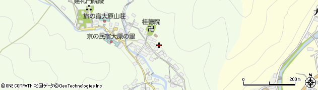 京都府京都市左京区大原草生町80周辺の地図