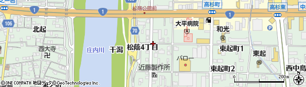 愛知県名古屋市中川区下之一色町（松蔭４丁目）周辺の地図
