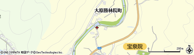 京都府京都市左京区大原勝林院町281周辺の地図