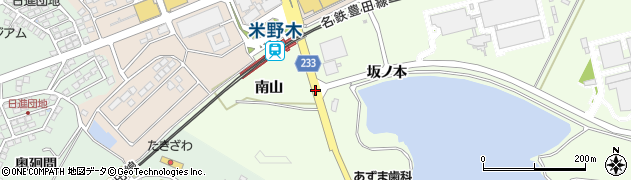 米野木駅南周辺の地図
