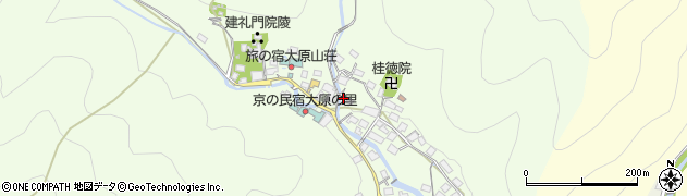 京都府京都市左京区大原草生町671周辺の地図