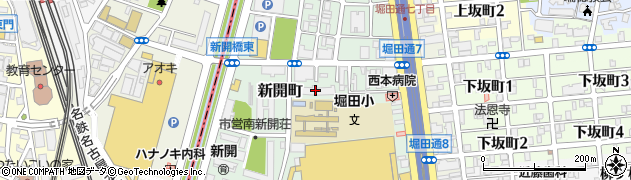 愛知県名古屋市瑞穂区新開町24-18周辺の地図
