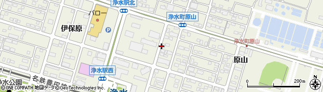 愛知県豊田市浄水町周辺の地図