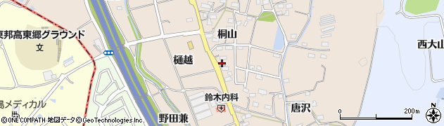 愛知県みよし市黒笹町桐山183周辺の地図