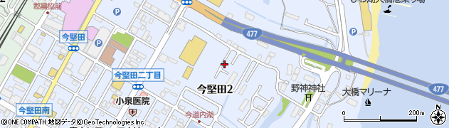 滋賀県大津市今堅田2丁目周辺の地図