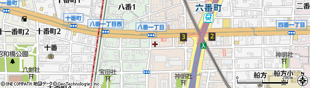 メイツ六番町アクトタワー周辺の地図