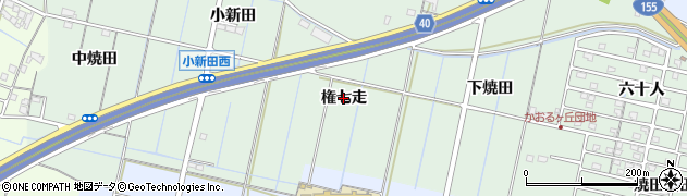 愛知県弥富市荷之上町（権七走）周辺の地図