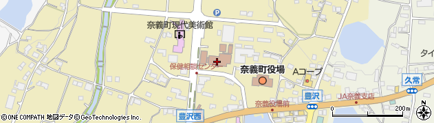 奈義町役場　学事課周辺の地図