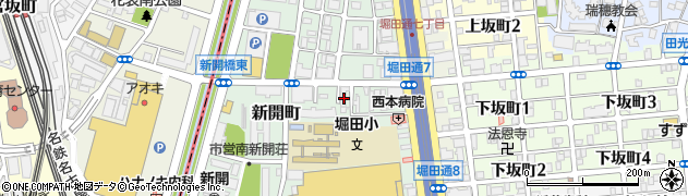愛知県名古屋市瑞穂区新開町24-21周辺の地図