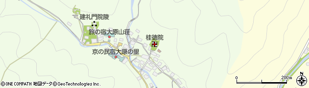 京都府京都市左京区大原草生町57周辺の地図
