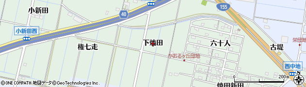 愛知県弥富市荷之上町下焼田周辺の地図